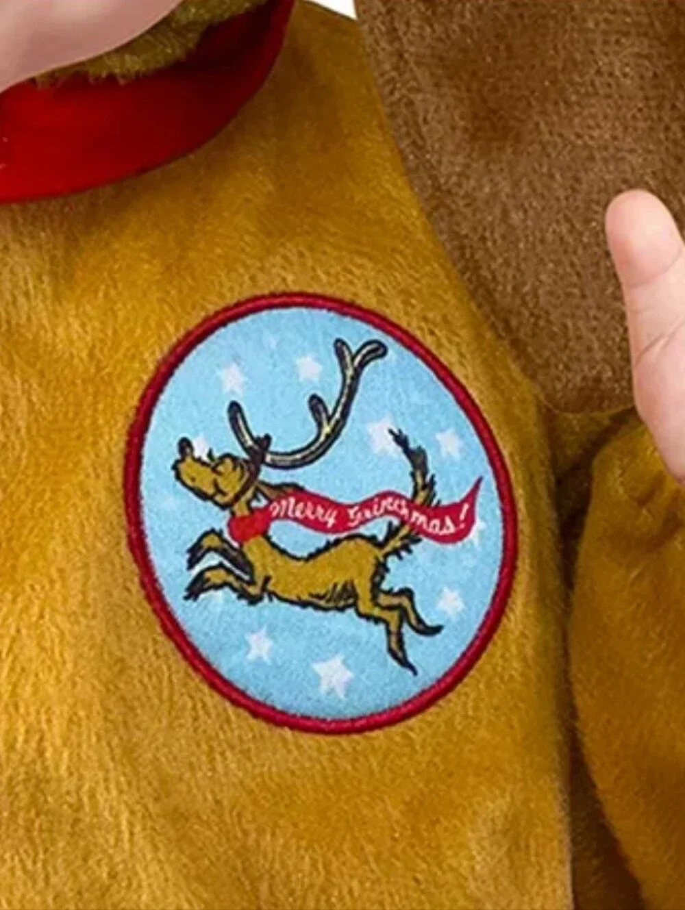 Dr. Seuss Infant Max Christmas Costume Jumpsuit Brown Size 12-18 Months
